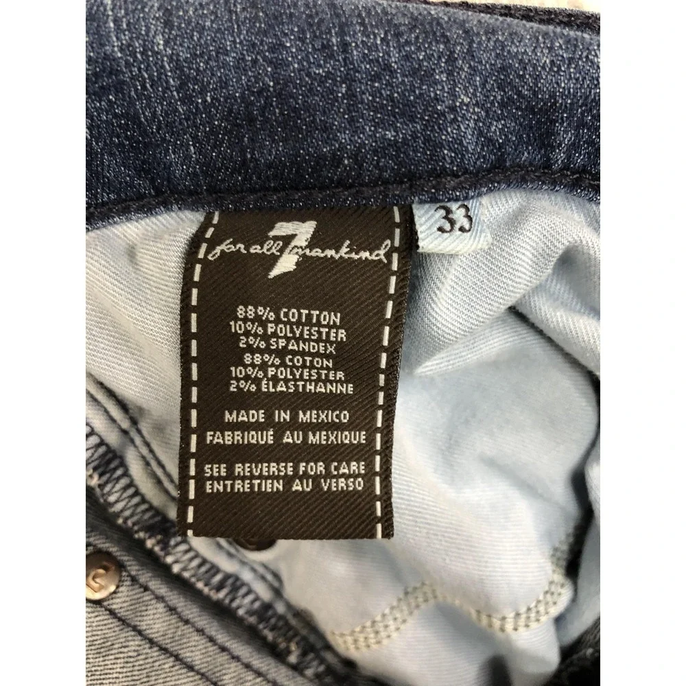 7 For All Mankind Jeans Mens 33x28 Blue Bootcut Denim